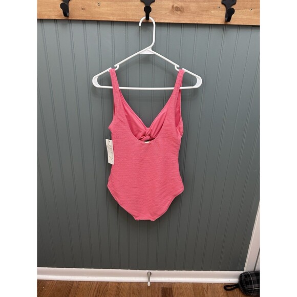 Anne Cole Dream Weaver Twist Front  Melon One Piece Swimsuit women's  Size 6 - Picture 4 of 6